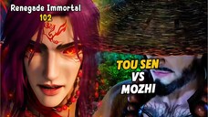 Renegade Immortal Episode 102 Subtitle Indonesia - Terbaru Tou Sen Vs Mo Zhi