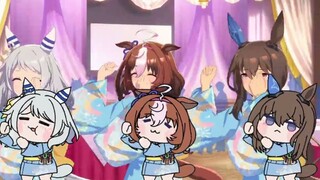 [ Uma Musume: Pretty Derby Raccoon Animation] Video of Qibao, Nutao and Orihime performing Bon Odori