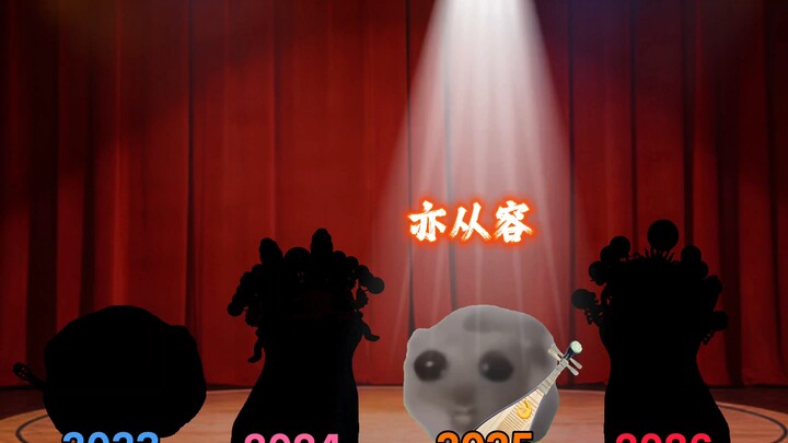 When the same song becomes a hit in stages over a year #catmeme #musicsharing #Jingwei