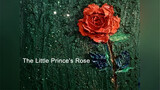 An oil painting of the red rose of the Little Prince