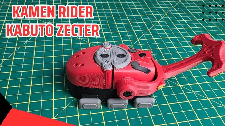 3D Printed Kamen Rider Kabuto Zecter Cosplay Prop (Bambu Lab A1 Mini)