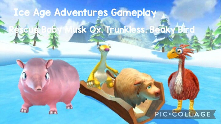 Ice Age Adventures: Rescue Baby Musk Ox, Trunkless, Beaky Bird