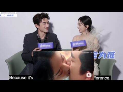 Zhao Liying and Lin Gengxin discuss how to shoot a kissing scene