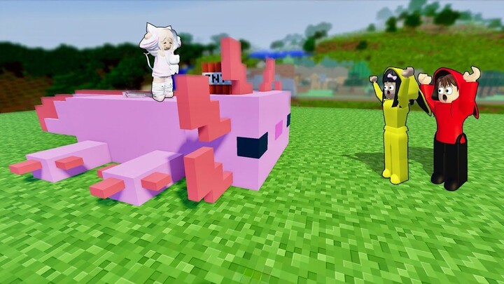 Yuta, Mio Dan Baby Celine Membuka Portal Minecraft Di Dunia Kedua  ROBLOX