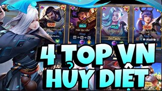 TOP Tachi | Trận Đấu Siêu Kinh Điển Khi 4 TOP Việt Nam Chung 1 Game Hủy Diệt Team Bạn Trong Nháy Mắt