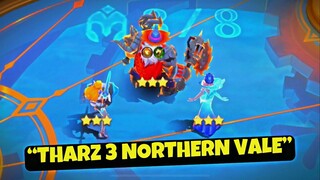 CARA MAIN THARZ 3 NORTHERN VALE - CUKUP PAKAI 3 HERO AJA - Magic Chess Mobile Legends