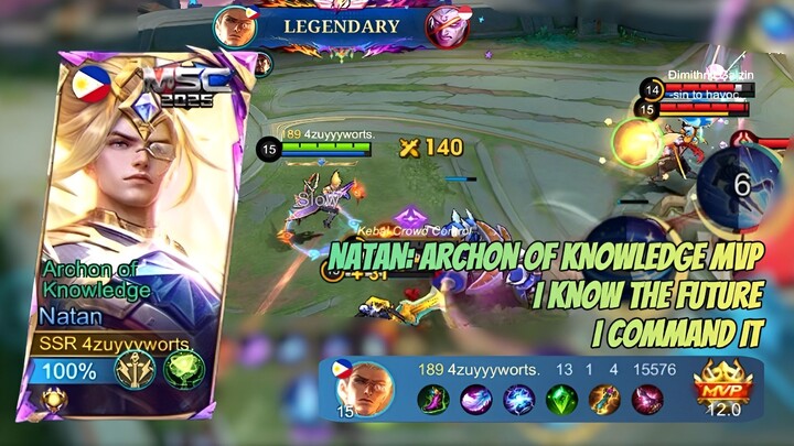 GILA! Natan Archon MVP 12.0 'I KNOW THE FUTURE I COMMAND IT' Build Tersakit Bikin Musuh Auto Nyerah!