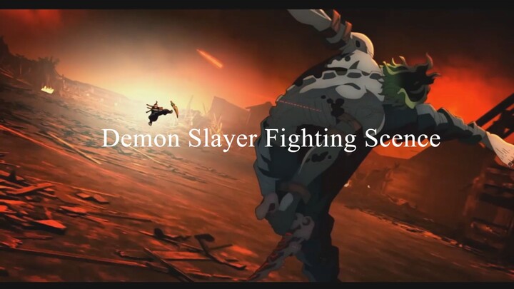 Demon Slayer Fighting Scene