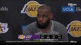 LeBron on getting the crowd going: “The Lakers faithful knows when bad basketball is being played"