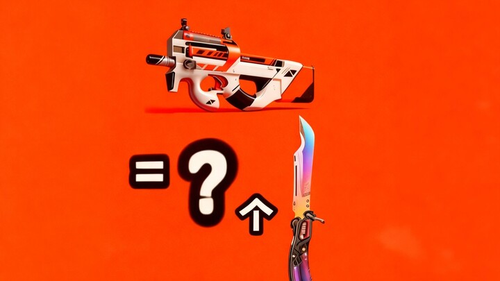 How many Gradient Butterfly knives can you get from 125 P90s and two Simoov alchemy kits?