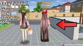 new hair update long hair? TUTORIAL | IN SAKURA'SCHOOL SIMULATOR