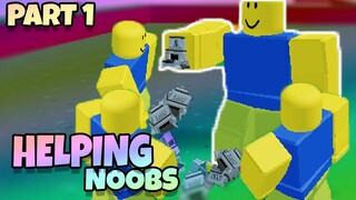 Roblox Skyblock │ HELPING NOOB (Part 1)