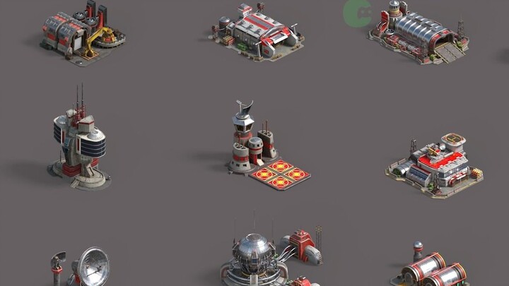 Red Alert 3D - Allied Buildings