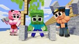 Monster School : THE POLICE BABY ZOMBIE - Minecraft Animation