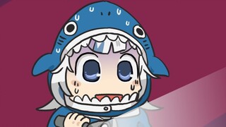 frightened baby shark