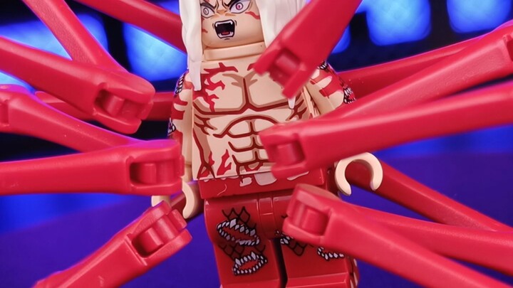 Demon Slayer, Muzan Kibutsuji, assembled building blocks, not Lego
