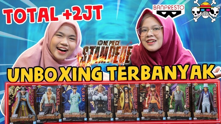 UNBOXING TERMAHAL + TERBANYAK FIGURE STAMPEDE | UNBOXING ALL GLM ONE PIECE STAMPEDE