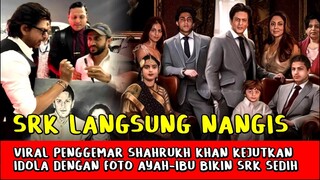Heboh! SRK Nangis Terharu Saat Menandatangani Lukisan Ayah-Ibu Yang Diberikan Penggemar