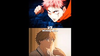 Itadori Yuji vs Denji (Writing) | Chainsaw Man x Jujutsu Kaisen