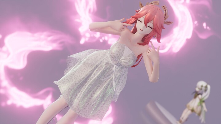 [เก็นชินอิมอิมแพกต์/MMD/八重神子] Pink Fox~