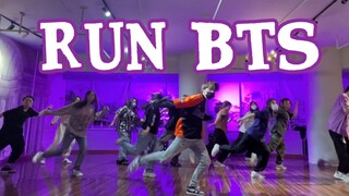 RUN BTS | 阿米们刀群舞课堂《精神状态良好》脚底抹油 原地起飞