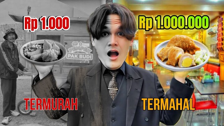 MAKAN PEMPEK Rp 1000 VS 1 JUTA DI PALEMBANG !!