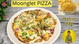 दिल्ली का मशहूर सेहत और स्वाद से भरपूर Moonglet PIZZA | Low Carbs High Protein Diet Pizza Recipe