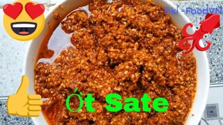 Các Món Ăn Ngon -cách làm _ớt sate_ màu đẹp_thơm ngon#1