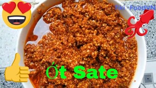 Các Món Ăn Ngon -cách làm _ớt sate_ màu đẹp_thơm ngon#1