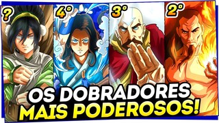 OS 5 DOBRADORES MAIS PODEROSOS DE CADA ELEMENTO DO MUNDO AVATAR - ÁGUA, TERRA, FOGO E AR