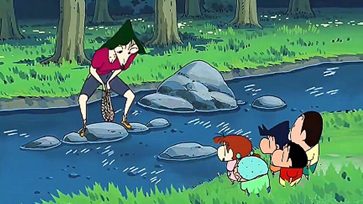 【ชินจังจอมแก่น】ไปตกปลาที่ริมแม่น้ำกับครูมัตสึซากะ จับได้ตัวแล้วตัวเล่า แค่ไม่กี่นาทีก็ได้ปลาเต็มถัง 