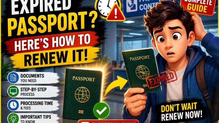 Expired Passport? Here's How to Renew It | AI Cartoon Guide