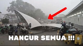 FENOMENA HUJAN ES DAN ANGIN KENCANG DI MADIUN KOTA