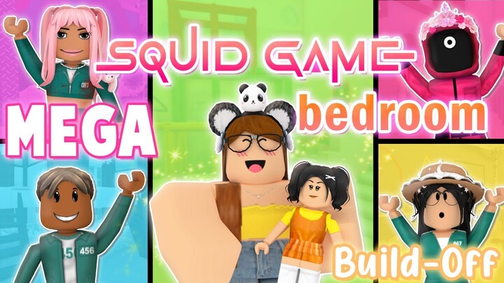 MEGA Squid Game Bedroom Build-Off CHALLENGE! Panda V.s. 4 FANS!