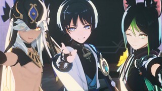 【原神MMD】威風堂々【赛诺+流浪者+提纳里】