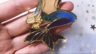 ขั้นตอนการสร้างสรรค์และวิธีการทำ cloisonne wire ลายนางเงือก