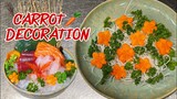 DECORATION FOR SUSHI USING CARROT