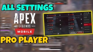 New! All Setting 5 Finger Pro Player + Best Sensitivity | Apex Legends Mobile