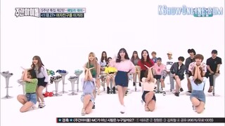 Twice 2x speed dance challenge at weekly idol