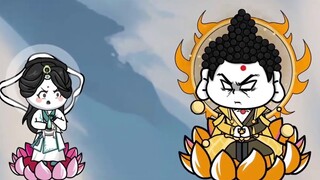 The demons marched into heaven, and the Jade Emperor actually came out of a stone