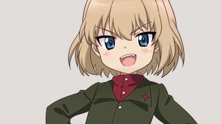 Katyusha memegang bantalku