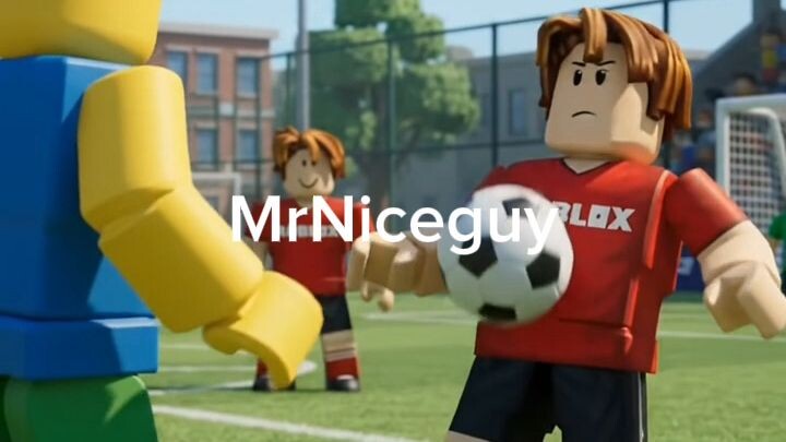 ROBLOX Noob play soccer with friends