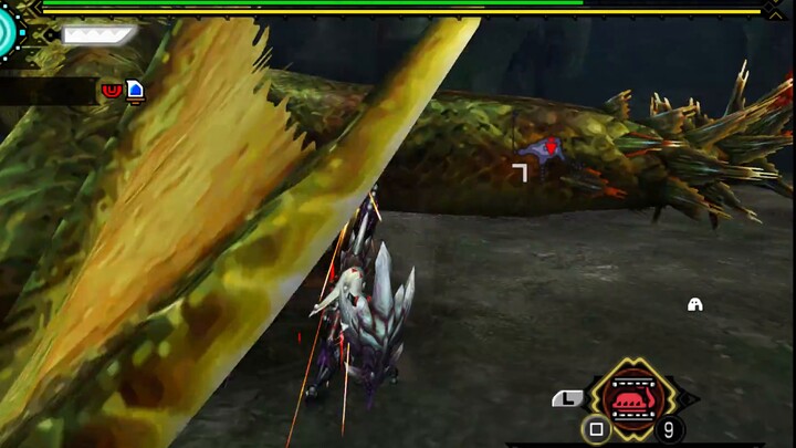 Monster Hunter P3 Long Spear Pokes Lvxun บนเกาะโลนลี่