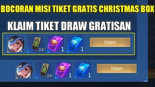 BOCORAN MISI/QUEST TIKET DRAW GRATIS EVENT CHRISTMAS BOX!! DRAW GRATIS DIJAMIN DAPET SKIN SPECIAL