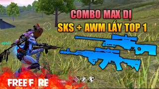 [Garena Free Fire] Thử thách chỉ dùng AWM+ SKS lấy Top 1 | TTD