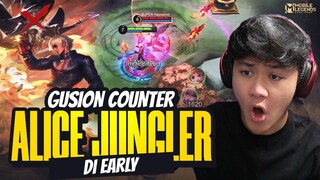 CARA COUNTER ALICE JUNGLER PAKE GUSION DI EARLY GAME! PASTI MENANG EARLY GAME - Mobile Legends