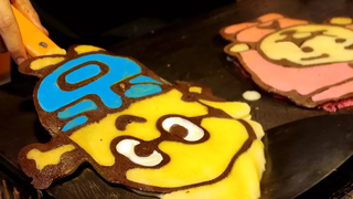 ปังเกะ อาร์ต สตรีท ฟู้ด Pikachu Pooh น่ารักยัง KK ใน Minion Anpan