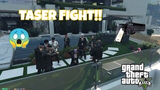 TASER FIGHT WTIH BLACK MAFIA (4 VS 7? HAHA) | GTA 5 RP