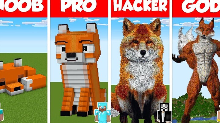 [Noob vs. Pro] Building a fox sculpture?!