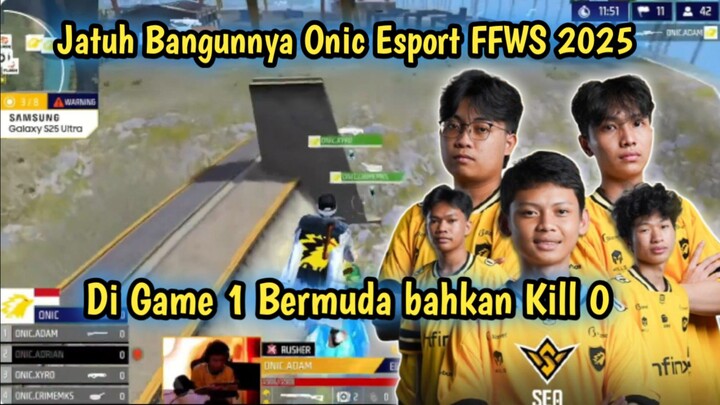 Onic game 1 ngapain aja di grand final ffws sea 2025